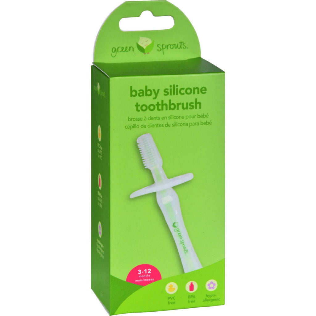 Green sprouts silicone baby shop toothbrush