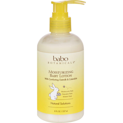 Babo Botanicals Oatmilk Calendula Moisturizing Baby Lotion - 8 Fl Oz