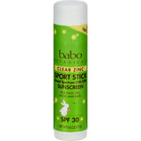 Babo Botanicals Zinc Sport Stick - Clear Spf 30 - Case Of 12 - .6 Oz