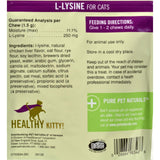 Pet Naturals Of Vermont L-lysine For Cats Chicken Liver - 60 Chewables