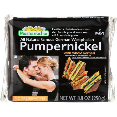 Mestemacher Bread Bread - Westphalian Classic - Pumpernickel - 8.8 Oz - Case Of 11