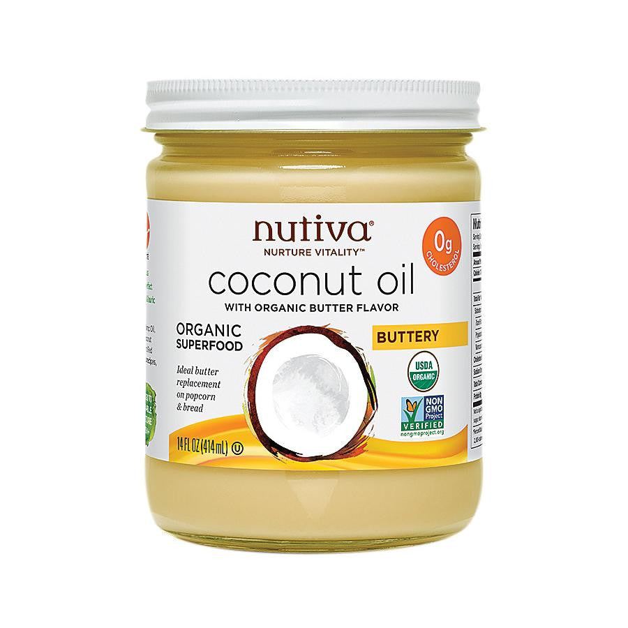 Nutiva Organic Coconut Oil - Buttery - Case Of 6 - 14 Oz.